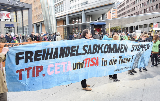 Freihandelsabkommen Stoppen (Foto Uwe Hiksch)